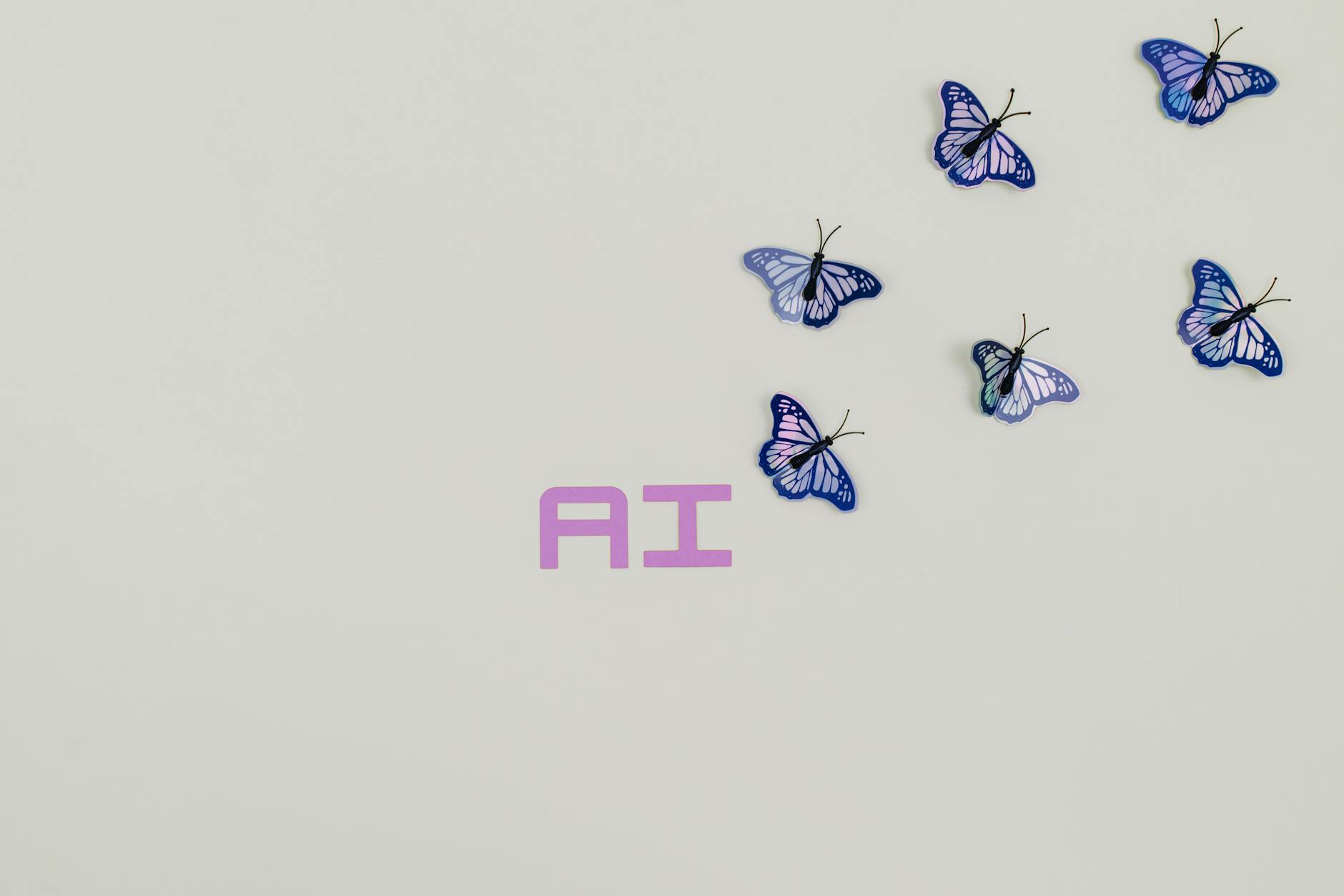 Blue and Black Butterfly Illustration